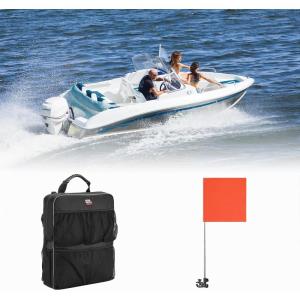 imageKEMIMOTO Boat Seat Backpack and Orange Boat Flag