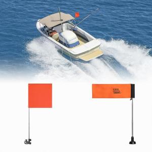 imageKEMIMOTO Orange Boat Flag and Kayak Safety Flag