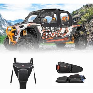 imageKEMIMOTO UTV Center Storage Bag and TPU New Fabric IPX6 Waterproof Door Bags Compatible with Polaris RZR XP 1000 Trail S 900 Turbo S Accessories 20142023