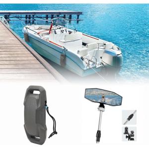 imageKEMIMOTO Upgraded Boat Fenders Bumpers Bundle with Extra Large Marine Mirror with Telescoping Pole