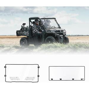 imageKEMIMOTO Vented Front Windshield and ScratchResistant Rear Window Compatible with UFORCE 10001000XL 2019 2020 2021 2022 2023 2024