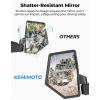 imageKEMIMOTO Large Mirror Adjustable Side Mirrors Compatible with Polaris Xpedition XPADV 20242026 Folding Side Mirrors with Guard Plate Mounted on Apillar Replace 2884491