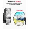imageKEMIMOTO Large UTV Side Mirror Compatible with 20162026 Canam Defender HD 578910  MAX Models Fit Halfdoor Fulldoor Extension Adjustable Upgrade Adjustable Range