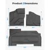 imageKEMIMOTO TPE Floor Mat Compatible with Polaris Xpedition XP 5ADV 5 2024 Front and Rear AntiSlip Foot Mat Easy to Clean Waterproof Footwell Mats Compatible with Polaris Xpedition Accessories 3 PCS