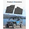 imageKEMIMOTO TPE Floor Mats Compatible with Polaris Xpedition XPADVXP 5ADV 5 2024 Front Interior AntiSlip Foot Mat  Easy to Clean 2 PCS Accessories