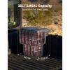 imageKEMIMOTO UTV Bed Storage Box 58GAL Compatible with Polaris Ranger 1500 XD PremiumNorthstar 2024 2025 2026 Double Layer Cargo Storage Box Waterproof Rear Trunk Case Accessories Lock Not Included