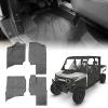 imageKEMIMOTO UTV Floor Mats Compatible with Polaris Ranger XD 1500 Crew 4PCS TPE Front Rear Floor Mat FourSeats AntiSlip Rubber Floor Liners Waterproof HeavyDuty Durable 2024 2025 Accessories