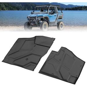 imageKEMIMOTO TPE Floor Mats Compatible with Polaris Xpedition XPADVXP 5ADV 5 2024 Front Interior AntiSlip Foot Mat  Easy to Clean 2 PCS Accessories