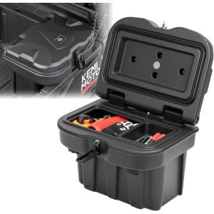 imageKEMIMOTO UTV Bed Storage Box 21L55 Gal Waterproof Storage Bin Lockable Tool Box Compatible with 20162026 CanAm Defender amp Defender MAX 2021 Commander amp MAX 1000R 700