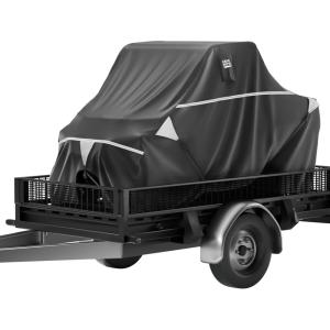 imageKEMIMOTO UTV Cover 2 Seater Side by Side Cover Waterproof Windproof Trailering Travel Outdoor AllWeather Protect SXS Cover Compatible with Can Am Defender Polaris Ranger Mule 130 x 58 x 70130 x 58 x 70