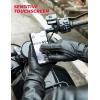 imageKEMIMOTO Winter Genuine Leather Gloves for Men Sheepskin Drving Gloves Cashmere Lined for Motorcycle Riding Touchscreen Short Wrist Black M