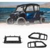 imageKEMIMOTO UTV Soft Rear Window and Soft Upper Doors Cab Enclosures Windows Compatible with Polaris General 4 1000  XP 4 1000