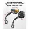 imageKEMIMOTO Bike Mirror Handlebar Mount 2pcs Aluminum 360 Adjustable Foldable Rear View Mirror SiliconeEnhanced Ball Joint  Extra Stability Mountain Bikes EBikes Scooters amp Cycling Accessories1