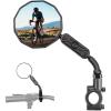 imageKEMIMOTO Bike Mirror Handlebar Mount 2pcs Aluminum 360 Adjustable Foldable Rear View Mirror SiliconeEnhanced Ball Joint  Extra Stability Mountain Bikes EBikes Scooters amp Cycling Accessories1