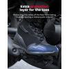 imageKEMIMOTO Motorcycle Boots Men CE Certification Ankle Thick Heel Protection Mesh Breathable Motorcycle Riding Shoes for CommutingMotorTravelTrekkingHikingBlack