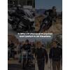 imageKEMIMOTO Motorcycle Jacket Men with CE Armor ESA Rebound Material Breathable Motorcyce Mesh JacketBlack