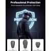 imageKEMIMOTO Motorcycle Jacket Men with CE Armor ESA Rebound Material Breathable Motorcyce Mesh JacketBlack