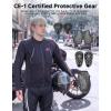 imageKEMIMOTO Motorcycle Mesh Armored Shirt for Men with CE1 Certified Protective Gear Jacket Breathable Soft for All Seasons Suitable for Motorcycling Riding Cycling OffRoad SportsXLarge