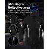 imageKEMIMOTO Rain Suit for Men Motorcycle Rain Gear Waterproof Powersports Heavyduty Rain GearBlack