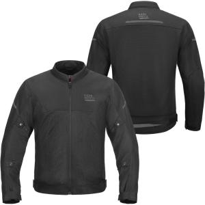 imageKEMIMOTO Motorcycle Jacket Men with CE Armor ESA Rebound Material Breathable Motorcyce Mesh JacketBlack