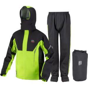 imageKEMIMOTO Rain Suit for Men Motorcycle Rain Gear Waterproof Powersports Heavyduty Rain GearGreen