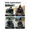 imageKEMIMOTO Women Leather Motorcycle Gloves Soft Leather Riding Gloves with Carbon Fiber Knuckle Protection AntiSlip Grip for Street Bike Dirt Bike Outdoor RidingPink