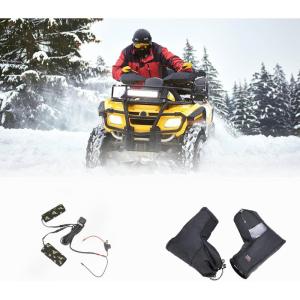 imageKEMIMOTO Heated Motorcycle Grip Pads and ATV Gloves Universal for 12V ATV Motorcycle