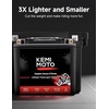 image:imageKEMIMOTO Lithium Motorcycle Battery YTX20LBSYTX20HL Bluetooth LiFePO4 Lithium Battery 12V 12Ah Powersports Battery with Smart APP amp LCD Winter Sleep Moto Mode Compatible with Motorcycle PWC UTVYTX20LBS12AhBT