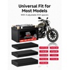 image:imageKEMIMOTO Lithium Motorcycle Battery YTX20LBSYTX20HL Bluetooth LiFePO4 Lithium Battery 12V 12Ah Powersports Battery with Smart APP amp LCD Winter Sleep Moto Mode Compatible with Motorcycle PWC UTVYTX7ABS6AhBT