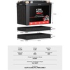 image:imageKEMIMOTO Lithium Motorcycle Battery YTX20LBSYTX20HL Bluetooth LiFePO4 Lithium Battery 12V 12Ah Powersports Battery with Smart APP amp LCD Winter Sleep Moto Mode Compatible with Motorcycle PWC UTVYTX12BS8AhBT