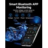 image:imageKEMIMOTO Lithium Motorcycle Battery YTX20LBSYTX20HL Bluetooth LiFePO4 Lithium Battery 12V 12Ah Powersports Battery with Smart APP amp LCD Winter Sleep Moto Mode Compatible with Motorcycle PWC UTVYTX7ABS6AhBT