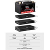 image:imageKEMIMOTO Lithium Motorcycle Battery YTX20LBSYTX20HL Bluetooth LiFePO4 Lithium Battery 12V 12Ah Powersports Battery with Smart APP amp LCD Winter Sleep Moto Mode Compatible with Motorcycle PWC UTVYTX7ABS6AhBT