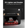 image:imageKEMIMOTO Lithium Motorcycle Battery YTX20LBSYTX20HL Bluetooth LiFePO4 Lithium Battery 12V 12Ah Powersports Battery with Smart APP amp LCD Winter Sleep Moto Mode Compatible with Motorcycle PWC UTVYTX7ABS6AhBT
