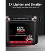 image:imageKEMIMOTO Lithium Motorcycle Battery YTX20LBSYTX20HL Bluetooth LiFePO4 Lithium Battery 12V 12Ah Powersports Battery with Smart APP amp LCD Winter Sleep Moto Mode Compatible with Motorcycle PWC UTVYTX12BS8AhBT