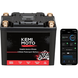 image:imageKEMIMOTO Lithium Motorcycle Battery YTX20LBSYTX20HL Bluetooth LiFePO4 Lithium Battery 12V 12Ah Powersports Battery with Smart APP amp LCD Winter Sleep Moto Mode Compatible with Motorcycle PWC UTVYTX12BS8AhBT