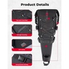 image:imageKEMIMOTO Bike Seat Bag Expandable 11L Saddle Pouch Fully Waterproof Bikepacking Road Bicycle Rear Pack Under Seat with PVC Reflective Panel Four Bottom HardboardsBasic Version