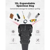 image:imageKEMIMOTO Bike Seat Bag Expandable 11L Saddle Pouch Fully Waterproof Bikepacking Road Bicycle Rear Pack Under Seat with PVC Reflective Panel Four Bottom HardboardsBasic Version