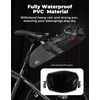 image:imageKEMIMOTO Bike Seat Bag Expandable 11L Saddle Pouch Fully Waterproof Bikepacking Road Bicycle Rear Pack Under Seat with PVC Reflective Panel Four Bottom HardboardsBasic Version