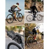 image:imageKEMIMOTO Bike Seat Bag Expandable 11L Saddle Pouch Fully Waterproof Bikepacking Road Bicycle Rear Pack Under Seat with PVC Reflective Panel Four Bottom HardboardsUpgraded Hook and Ioop Closure