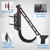 image:imageKEMIMOTO UTV Hunting Tool Holder Rack Wall Mount Horizontal Metal Storage Hooks with Soft Padding for Archery Bow Hangers Sports Equipment Fishing Rods  Hunting Heavy Duty Steel Accessories Black
