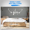 image:imageKEMIMOTO UTV Hunting Tool Holder Rack Wall Mount Horizontal Metal Storage Hooks with Soft Padding for Archery Bow Hangers Sports Equipment Fishing Rods  Hunting Heavy Duty Steel Accessories Black