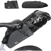 image:imageKEMIMOTO Bike Seat Bag Expandable 11L Saddle Pouch Fully Waterproof Bikepacking Road Bicycle Rear Pack Under Seat with PVC Reflective Panel Four Bottom HardboardsUpgraded Detachable