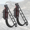 image:imageKEMIMOTO UTV Hunting Tool Holder Rack Wall Mount Horizontal Metal Storage Hooks with Soft Padding for Archery Bow Hangers Sports Equipment Fishing Rods  Hunting Heavy Duty Steel Accessories Black