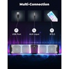 image:imageKEMIMOTO 2025 Midnight S60 26inch UTV Sound Bar App Control IP65 Weatherproof Golf Cart Sound Bar ATV Bluetooth Soundbar Compatible with Polaris RZR CanAm Fits 12 inch Roll Bar26 inches