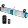 image:imageKEMIMOTO 2025 Midnight S60 26inch UTV Sound Bar App Control IP65 Weatherproof Golf Cart Sound Bar ATV Bluetooth Soundbar Compatible with Polaris RZR CanAm Fits 12 inch Roll Bar32 inches