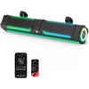 image:imageKEMIMOTO Midnight 80 Gen2 315inch 10Speaker UTV Sound Bar IP66 Water Resistant Golf Cart Sound Bar ATV Speaker with RGB SxS Soundbar Compatible with Polaris RZR CanAm315 Inches