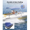 image:imageKEMIMOTO Bimini Top for Boat Bimini Tops Cover 600D Marine Grade Canvas Boat Canopy with 6ft Length 54 in  96 in Width 46 in Height Includes Mounting Hardware Straps Rear Support PolesBlue