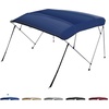 image:imageKEMIMOTO Bimini Top for Boat Bimini Tops Cover 600D Marine Grade Canvas Boat Canopy with 6ft Length 54 in  96 in Width 46 in Height Includes Mounting Hardware Straps Rear Support PolesBlue