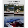 image:imageKEMIMOTO Bimini Top for Boat Bimini Tops Cover 600D Marine Grade Canvas Boat Canopy with 6ft Length 54 in  96 in Width 46 in Height Includes Mounting Hardware Straps Rear Support PolesBlue