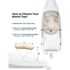 image:imageKEMIMOTO Bimini Top for Boat Bimini Tops Cover 600D Marine Grade Canvas Boat Canopy with 6ft Length 54 in  96 in Width 46 in Height Includes Mounting Hardware Straps Rear Support PolesBlue